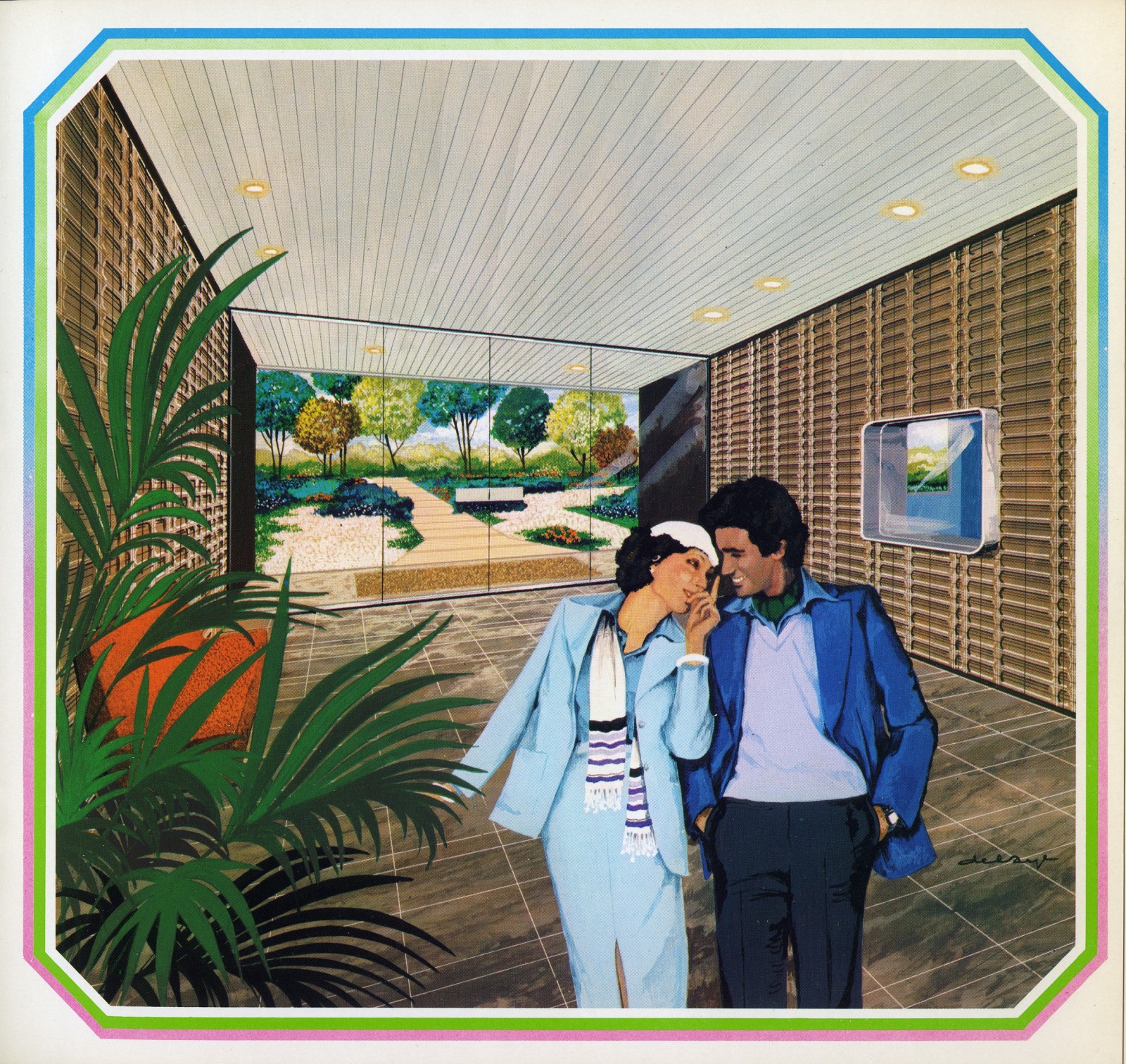 Entrée d’un immeuble boulevard Arago et rue Léon-Maurice-Nordmann, Paris 13e, Pierre Pinsard, architecte, vers 1968-1975 © Fonds Pierre Pinsard – 58 IFA. SIAF / Cité de l’architecture et du patrimoine / Archives d’architecture contemporaine