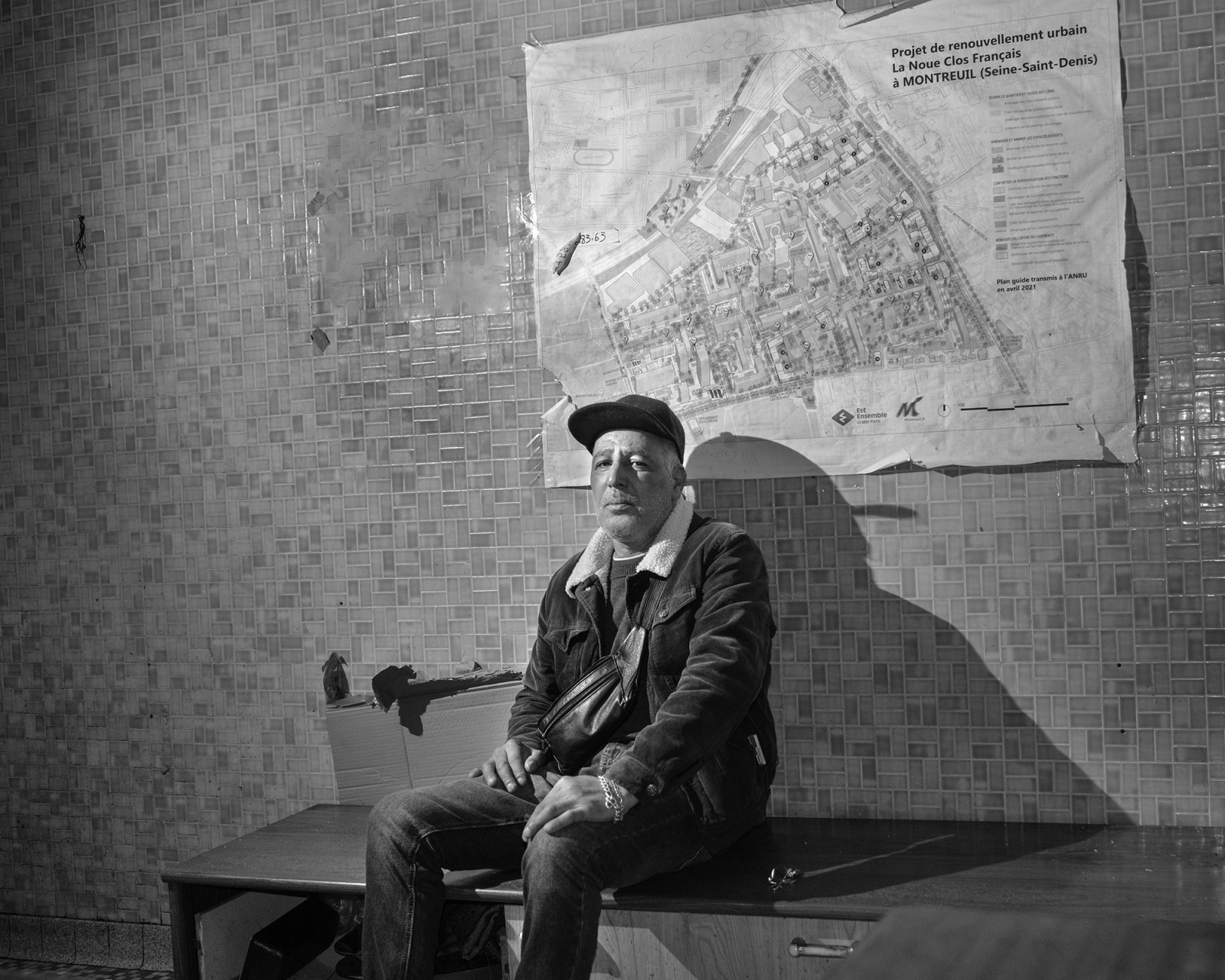 Commerçant de la galerie commerciale de la Noue. Montreuil. © Fabio Boucinha