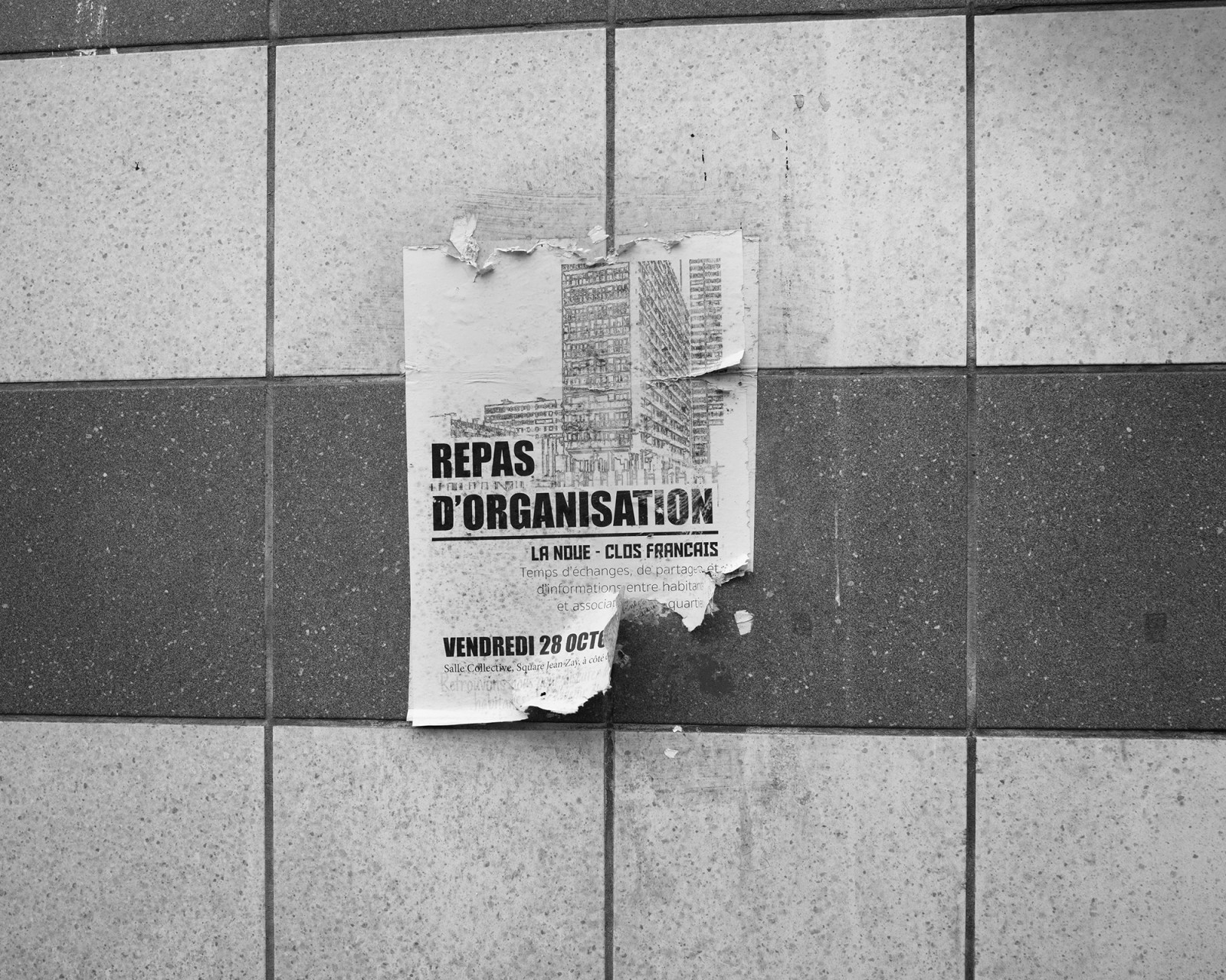 Organisation des habitants autour du renouvellement urbain de la Noue et du Clos Français. Montreuil. © Fabio Boucinha