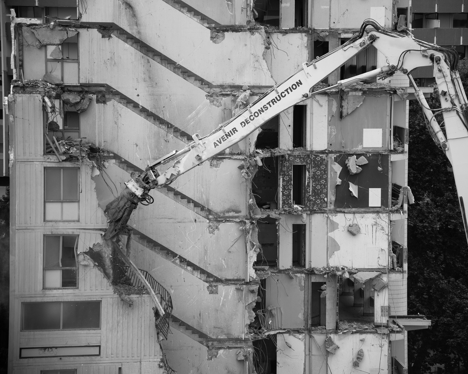 Destruction de l'immeuble Glück. Toulouse. © Fabio Boucinha